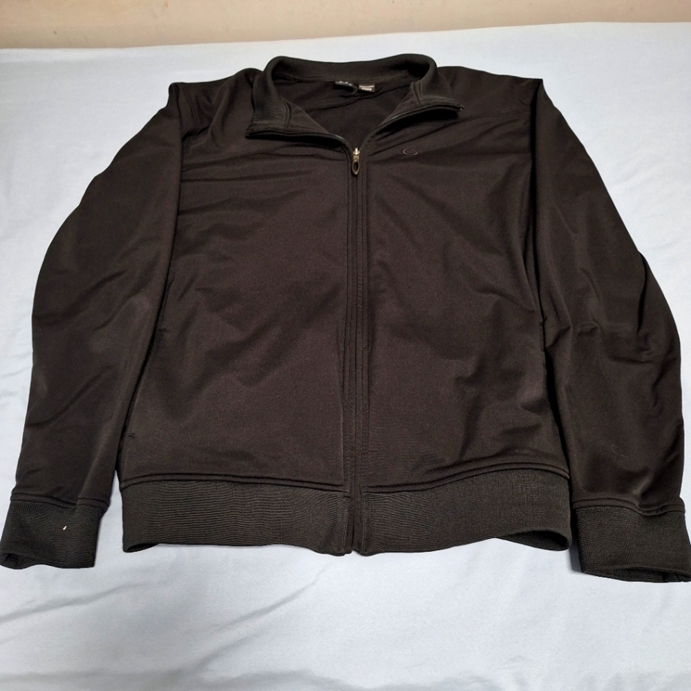 Vintage Oakley Jacket Men's Large Black on Black with Oakley accents